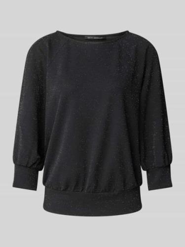 Betty Barclay Sweatshirt mit 3/4-Arm in Black, Größe 36