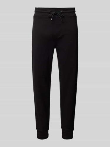 BOSS Slim Fit Sweatpants mit Strukturmuster Modell 'Lamont' in Black, ...