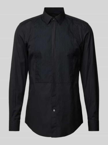 BOSS Slim Fit Business-Hemd mit Kentkragen in Black, Größe 39