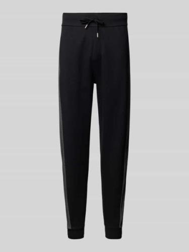 BOSS Tapered Fit Sweatpants mit Tunnelzug in Black, Größe L