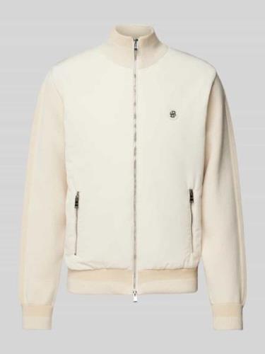 BOSS Jacke mit Zweiwege-Reißverschluss Modell 'Darmando' in Offwhite, ...