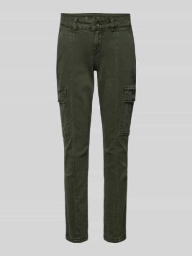 Buena Vista Slim Fit Cargohose mit Gürtelschlaufen in Oliv, Größe L