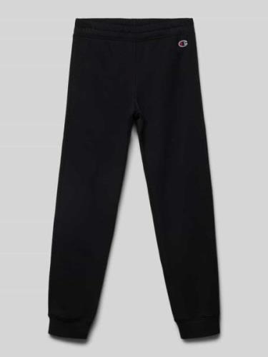 CHAMPION Sweatpants mit Logo-Stitching in Black, Größe 140