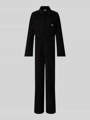 Dickies Jumpsuit mit aufgesetzten Brusttaschen in Black, Größe L