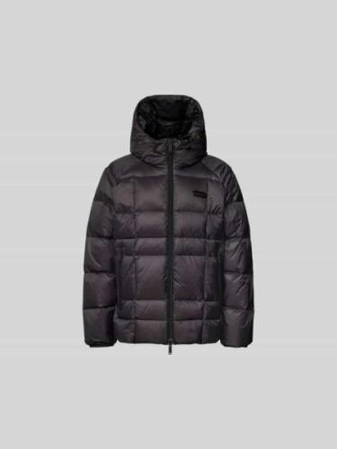 Dsquared2 Steppjacke mit Kapuze in Black, Größe 46