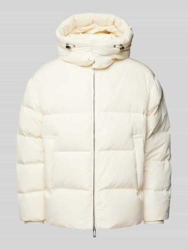 Emporio Armani Steppjacke mit Zweiwege-Reißverschluss in Offwhite, Grö...