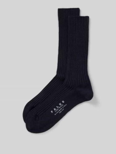 Falke Socken mit Label-Stiching Modell 'COSY' in Dunkelblau, Größe 35-...