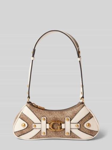 Guess Handtasche mit Label-Applikation Modell 'MINTHA' in Offwhite, Gr...