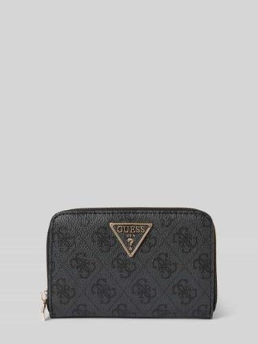 Guess Portemonnaie mit Label-Applikation Modell 'LAUREL' in Black, Grö...