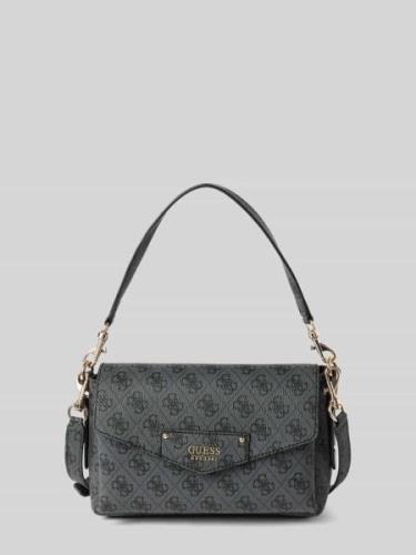 Guess Handtasche mit Label-Applikation Modell 'ECO BRENTON' in Black, ...