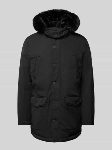 Guess Parka mit Kunstfellbesatz in Black, Größe L