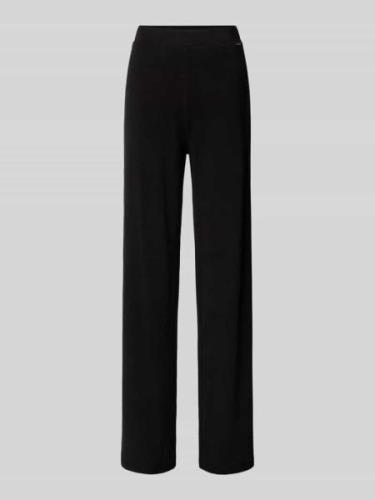 Guess Wide Leg Stoffhose mit Label-Applikation Modell 'ELSA' in Black,...