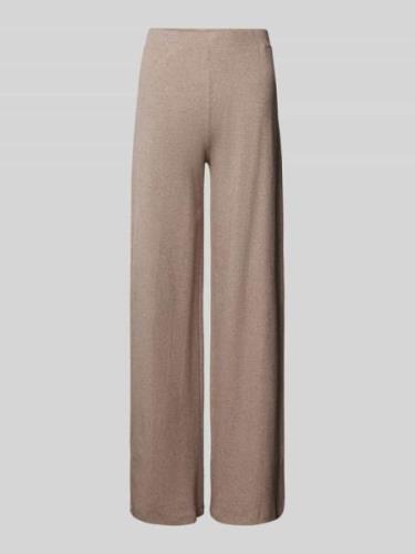 Guess Wide Leg Stoffhose mit Label-Applikation Modell 'ELSA' in Beige ...