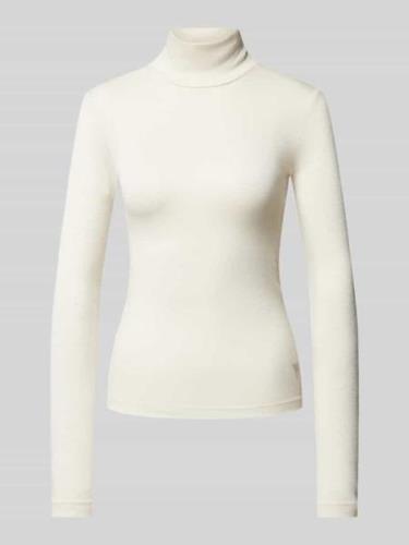 Guess Longsleeve mit Turtleneck Modell 'ANITA' in Ecru, Größe L