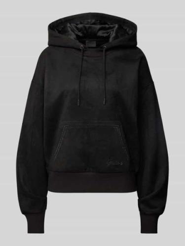 Guess Hoodie mit Strasssteinbesatz in Black, Größe L