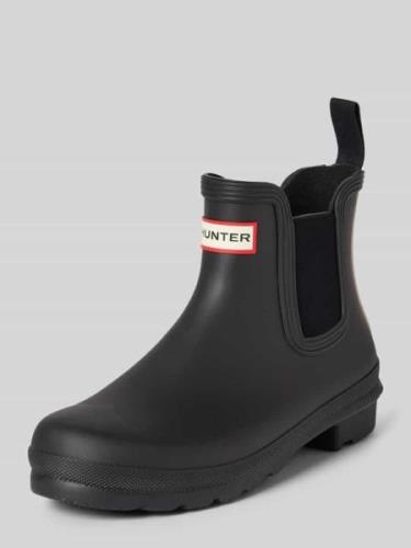 Hunter Chelsea Boots mit Label-Badge in Black, Größe 36