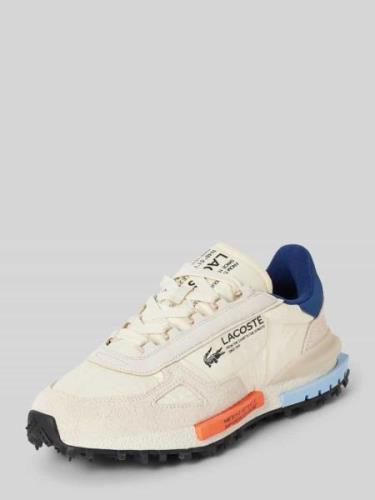 Lacoste Ledersneaker mit Label-Prints Modell 'ELITE ACTIVE' in Offwhit...