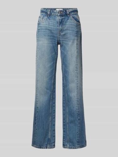 Mango Straight Leg Jeans im 5-Pocket-Design Modell 'VENETIA' in Jeansb...