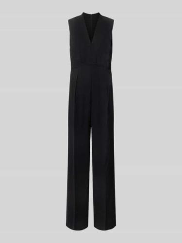 Mango Jumpsuit mit V-Ausschnitt Modell 'ATY' in Black, Größe L