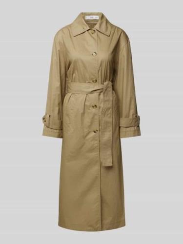 Mango Trenchcoat mit Umlegekragen in Offwhite, Größe L