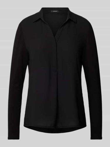 OPUS Slim Fit Bluse mit Umlegekragen Modell 'Frera' in Black, Größe 36