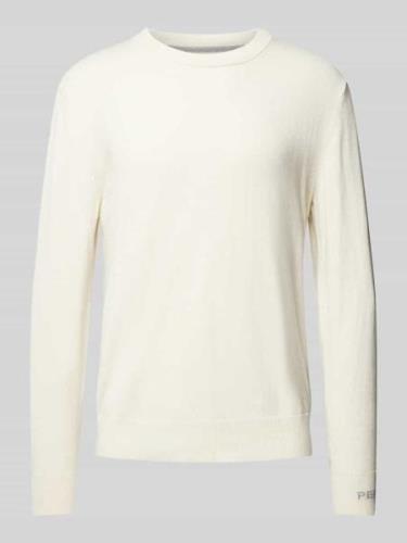 Pepe Jeans Strickpullover mit Rundhalsausschnitt Modell 'Andre' in Off...