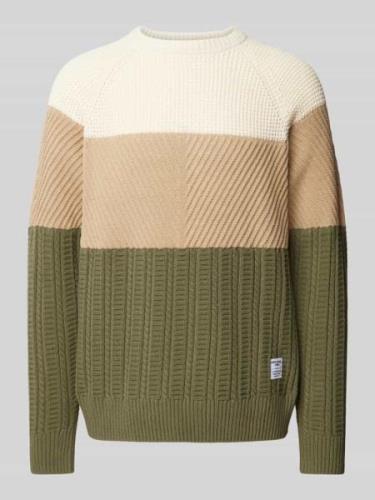 Pepe Jeans Strickpullover mit Strukturmuster Modell 'CODY' in Oliv, Gr...