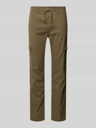 Pepe Jeans Slim Fit Cargohose mit Kordelzug Modell 'Gymdigo' in Oliv, ...