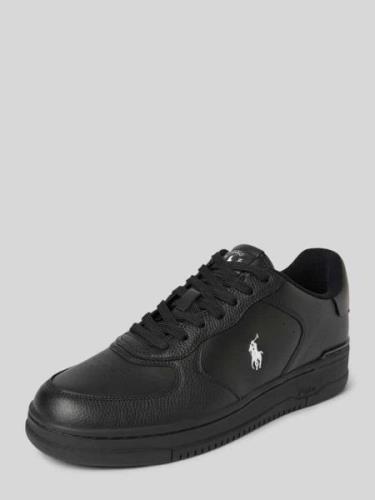 POLO RALPH LAUREN Low-Top Sneaker mit Leder Modell 'MASTERS' in Black,...