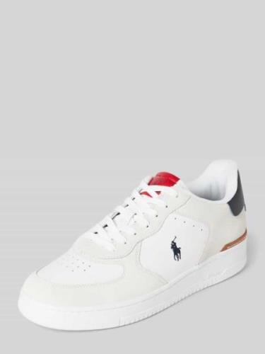 POLO RALPH LAUREN Sneaker mit Logo-Stitching Modell 'MASTERS' in Weiss...