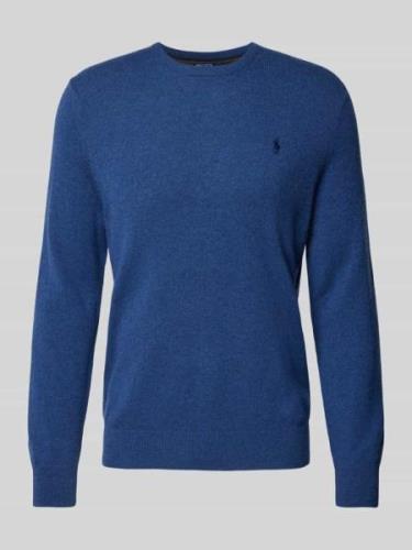 POLO RALPH LAUREN Strickpullover aus Lanawolle mit Rundhalsausschnitt ...