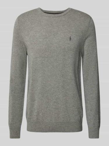 POLO RALPH LAUREN Strickpullover aus Lanawolle mit Rundhalsausschnitt ...