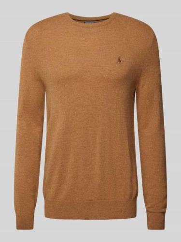 POLO RALPH LAUREN Strickpullover aus Lanawolle mit Rundhalsausschnitt ...