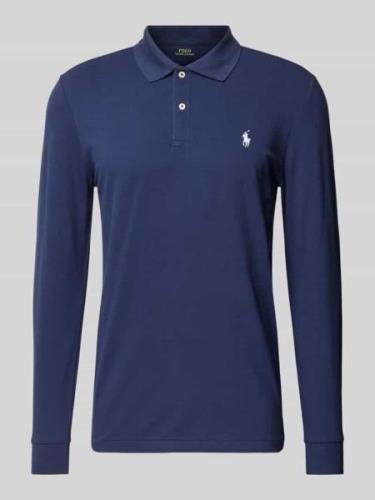 POLO RALPH LAUREN Tailored Fit Poloshirt mit Logo-Stitching in Marine,...