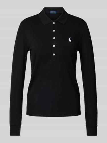 POLO RALPH LAUREN Poloshirt im langärmligen Design Modell 'JULIE' in B...