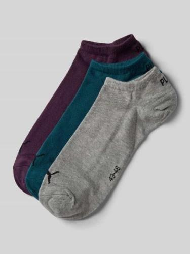 Puma Socken mit Label-Stitching im 3er-Pack in Tuerkis, Größe 39-42