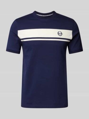 SERGIO TACCHINI T-Shirt mit Logo-Stitching Modell 'MASTER' in Marine, ...