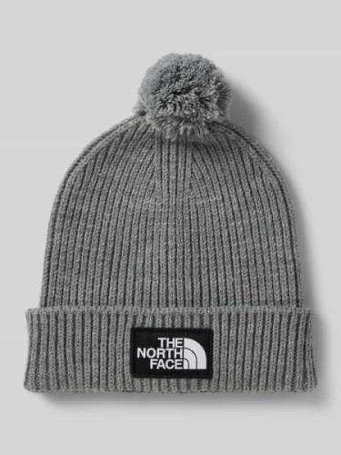 The North Face Beanie mit Label-Patch in Mittelgrau Melange, Größe 1