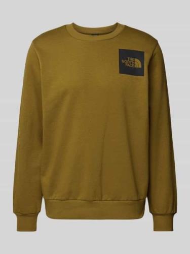 The North Face Sweatshirt mit Label-Patch in Khaki, Größe L