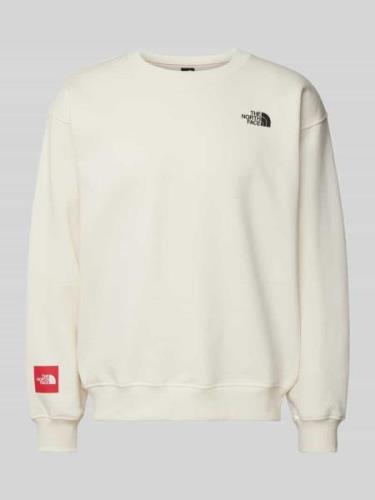 The North Face Sweatshirt mit Label-Print Modell 'AXYS' in Offwhite, G...