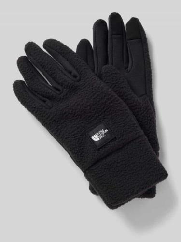 The North Face Handschuhe mit Label-Patch Modell 'FLEESKI' in Black, G...