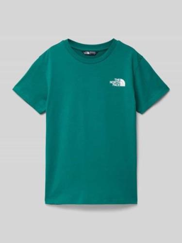 The North Face T-Shirt mit Logo-Print in Gruen, Größe L