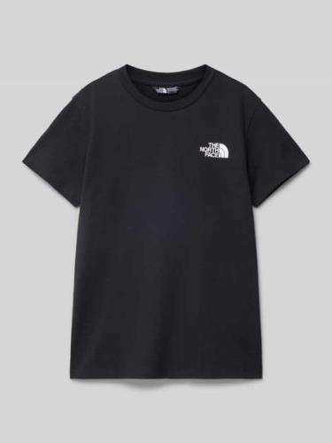 The North Face T-Shirt mit Logo-Print in Black, Größe L