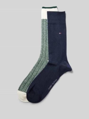 Tommy Hilfiger Socken mit Logo-Detail im 2er-Pack in Gruen, Größe 39-4...