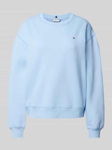 Tommy Hilfiger Sweatshirt mit Label-Stitching und Rundhalsausschnitt i...