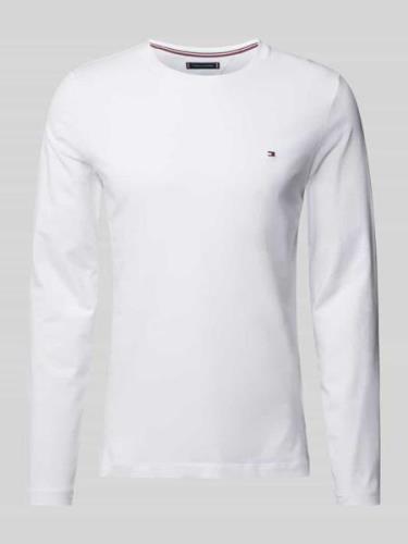 Tommy Hilfiger Regular Fit Longsleeve aus Viskose mit Label-Stitching ...