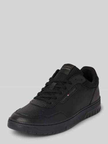 Tommy Hilfiger Sneaker aus Leder-Mix Modell 'BASKET CORE LITE' in Blac...