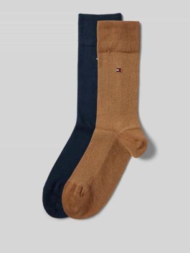 Tommy Hilfiger Socken mit Label-Detail im 2er-Pack in Beige, Größe 39/...