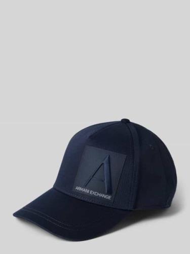 ARMANI EXCHANGE Basecap mit Label-Stitching in Dunkelblau, Größe 1