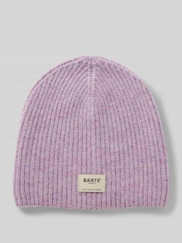 Barts Beanie mit Label-Patch Modell 'Darty' in Flieder, Größe 1